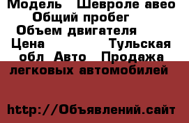  › Модель ­ Шевроле авео › Общий пробег ­ 1 › Объем двигателя ­ 1 › Цена ­ 195 000 - Тульская обл. Авто » Продажа легковых автомобилей   